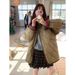 girl Yuanpai Bluepops 2025 Winter New Style Gourd Pattern Color-Block Patchwork Cotton Jacket Retro Plaid Coat W1167_ecoleips.com