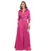 Stylish Ruched Long Sleeve Blouse High Waist Wide Leg Trousers Casual Matching Set_ecoleips.com