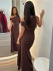 Mozision Oblique Shoulder Backless Sexy Maxi Dress For Women Fashion Off-shoulder Sleeveless High Waist Bodycon Club Long Dress_ecoleips.com