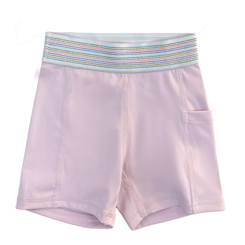 Combat Girl Children's Skin Friendly Fitness Suit Set High Elastic Quick Drying Running Training Yoga Exercise Shorts_ecoleips.com