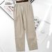 Suitable For All Seasons YIJIAN2025 New Casual Fashion Solid Color Linen Trousers Commuter Versatile Simple Elegant Suit Pants For Women_ecoleips.com