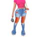 Women's Clothing Washed Distressed Fringe Jeans Flared Pants Slim Fit Casual Long Denim Handmade_ecoleips.com