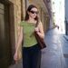 Voya Women's Sexy Imperial Style T-shirt For Spring And Summer, Fashionable One Neck Design Top_ecoleips.com