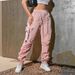 Women's Clothing Overalls Summer Sports Pants Functional Tactical Pants Cuff Casual Pants_ecoleips.com