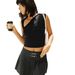 2025 Spring/Summer Women's Fashion Bestseller: Slim-Fit Sleeveless One-Shoulder Y2K Tank Top, European And American_ecoleips.com
