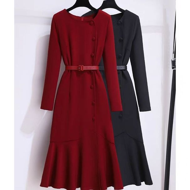 Elegant French-Inspired Mermaid Dress – High-End Slimming & Flattering Tailored Fit (Timeless Chic For Spring & Fall)_ecoleips.com
