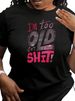 European And American Cross-border Foreign Trade Wholesale Fashion Letter Print Round Neck Plus Size Short-sleeve_ecoleips.com