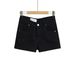 2025s Korean Style Spicy Girl Bodycon Denim Shorts For Women 2025 New V-Waist Sexy Tight Elastic Long-Leg Hot Pants_ecoleips.com