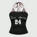Black Halter Neck Floral Print Vest Slim Fit Tie up Backless Design Retro Style Unique Top for Women_ecoleips.com