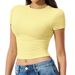 Women's Clothing Women's Quick Drying Fitness Top Versatile Tight Fitting Yoga Wear Sports T-Shirt Short Sleeve For Running Pilates_ecoleips.com