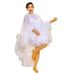 Women's Clothing White Dress Mesh Splicing Feathers With Suspenders Inner Skirt Sexy Gauze Skirt Swan Skirt_ecoleips.com