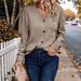 European And American Cross-Border Women's Fashion Autumn Winter New Knitted Button Sweater Casual Long Sleeve_ecoleips.com