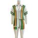 Women's Clothing Sexy Ladies Hollow Lapel Knitted Shorts Suit_ecoleips.com