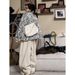 girl New Chinese Style Single-Breasted Color-Block Thickened Women, Loose Mid-Length Cotton Coat For Autumn And Winter,_ecoleips.com