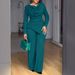 Women's Clothing Autumn Elegant Slim Fit Pleated Solid Color Fashion Two Piece Set Effortless Style, All-Day Comfort_ecoleips.com