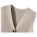 Aria Basics Layered Wear Magic Italian Craft Wool Cashmere Warm Knitted Vest For Women_ecoleips.com