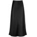 Aria Basics Aria Basics European And American Cross-Border Gentle Temperament Spring Summer Silky Texture Acetate Draped High Waist Mermaid Midi_ecoleips.com