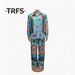 plus Size Women's Clothing Ethnic Style Long Sleeved Shirt And Straight Leg Pants Set Drawstring Loose Fit Summer New Style_ecoleips.com