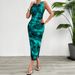 Voya Women's Foreign Trade Women's Clothing Spring Summer Elegant Slim Sleeveless Fitted Dress_ecoleips.com