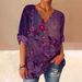 Verve 2025 Autumn Wave Collar Cotton Linen Printed Long Sleeve Shirt Women's Fashion_ecoleips.com