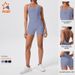 Women's Back Bodycon Yoga Suit Sporty Casual Hip Lifting One Piece_ecoleips.com