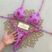 Women's Clothing Multi Color Printed Strappy Split Swimsuit Brazilian Sexy Thong Bikini_ecoleips.com
