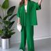 Women's Clothing Solid Color Loose Casual Style Tops Two Piece Suits_ecoleips.com
