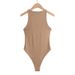 Women's Clothing Slim Round Neck Vest Jumpsuit Outer Wear Slim Sleeveless Suspenders Solid Color Bottoming Shirt Stretch Top_ecoleips.com
