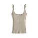 European And American Style Sexy Square-neck Sleeveless Knitted Camisole, New Spring Model, Simple Slim-fit Short Base_ecoleips.com