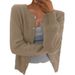 Elegant Solid Color Knitted Cardigan For Women - Soft Long Sleeve Pullover With Round Neck, Lightweight & Stylish Casual Outerwear_ecoleips.com