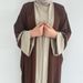 Women's Clothing Women's Muslim Two Piece Set Abaya Cardigan Robe Dubai Long Skirt Middle East Style Modest Abaya Dress_ecoleips.com