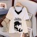 Large Size Women's Clothing Summer New Foreign Style High-end Short-sleeved T-shirt Women's Fake Two Pieces Design Loose And Thin Top_ecoleips.com