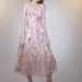 Elegant French-Inspired Embroidered Lace Cocktail Dress With 3D Floral Details - A-Line High Waist Strapless Midi Dress For Women_ecoleips.com