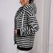 Oversized Striped Fleece Hoodie – Cozy Unisex Pullover With Drop Shoulder_ecoleips.com