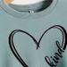 Wish Cross-border New Product Women's Autumn Winter Top, Foreign Trade European And American Heart-shaped "Be_ecoleips.com