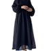Women's Clothing Women's Wear New Style Big Swing Skirt Round Neck Lantern Sleeves_ecoleips.com