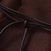 Fashion Dark Brown Strap Waist Knitted Sweater_ecoleips.com
