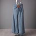 High Waist Wide Leg Jeans For Women With Leather Tag Detail - Relaxed Fit Flowy Palazzo Pants For Casual & Chic Style_ecoleips.com