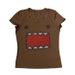 Girls' Summer Retro Rhinestone Camisole Tank Top Y2K Style Domo Kun round Neck Short Sleeve T-Shirt for Foreign Trade_ecoleips.com