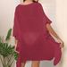 Women's Flowy Cover-Up Dress With Ruffled Hem – Minimalist Beach Tunic For Swimwear & Summer Outfits_ecoleips.com