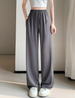 Ice Silk Wide Leg For Women In Summer, Thin, Short With Pockets, High Waisted, Cool Pants, Sun Protection Pants_ecoleips.com