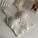 Women's Clothing Beautiful Back Small Sling Chic Vest Women's Autumn Sweet Cool Thin Outer Wear New Style With Chest Pad Bottoming Top_ecoleips.com
