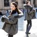 girl Girl Fleece-Lined Thickened Short Jacket With Large Fur Collar Parka For Petite Women Winter 2024 New Cotton Coat_ecoleips.com