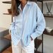 2026 Autumn Winter New Long Sleeve Cardigan Jacket For Women Striped Shirt Women's Fashion_ecoleips.com