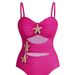 Women's Clothing New Bikini Large Size Swimsuit Women's Hollow One Piece Two Piece Cover Up Swimsuit_ecoleips.com