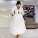Elegant Backless Long Sleeved Shirt And High Waisted Skirt Set For Women Spring Solid Color_ecoleips.com