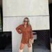 Women's Clothing Fashion Solid Color Long Sleeved Shirt Jumpsuit_ecoleips.com