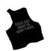 Women's Elegant Sleeveless Camisole Top round Neck Letter Rhinestone Cropped European American Style Commuter Wholesale_ecoleips.com