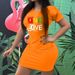 Women's Round Neck Short Dress Casual Everyday Wear With Pocket Slim Fit Print Fashionable_ecoleips.com