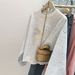 Korean-style Real-shot Plus-size Round-neck Sweatshirt Without Hood Women, Loose-fitting, Thin, Embroidered Long-sleeve_ecoleips.com